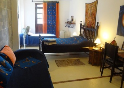 Chambre Marocaine bleu Indigo