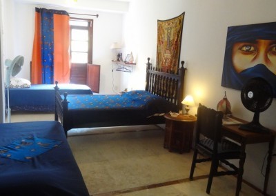 Chambre Marocaine bleu Indigo